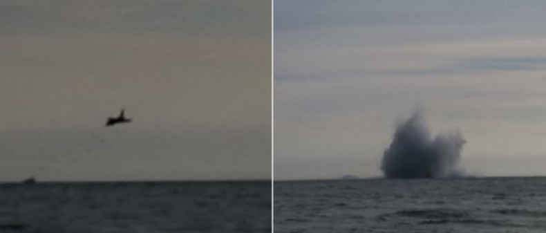 Włochy: Myśliwiec runął do morza w czasie pokazów lotniczych (wideo) - GospodarkaMorska.pl