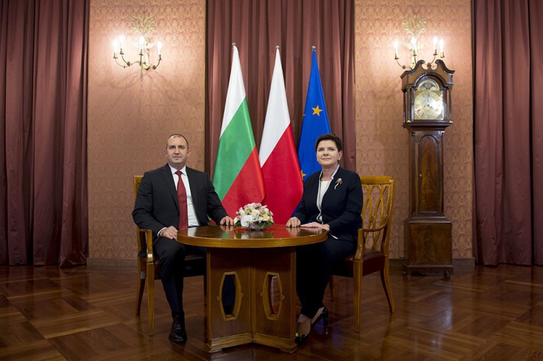 Premier Beata Szydło spotkała się w czwartek z prezydentem Bułgarii Rumenem Radewem - GospodarkaMorska.pl