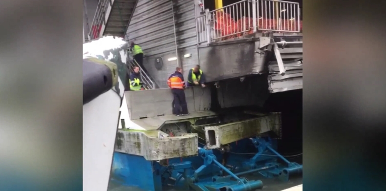 Kolizja jednego z szybkich promów Molslinjen (wideo) - GospodarkaMorska.pl