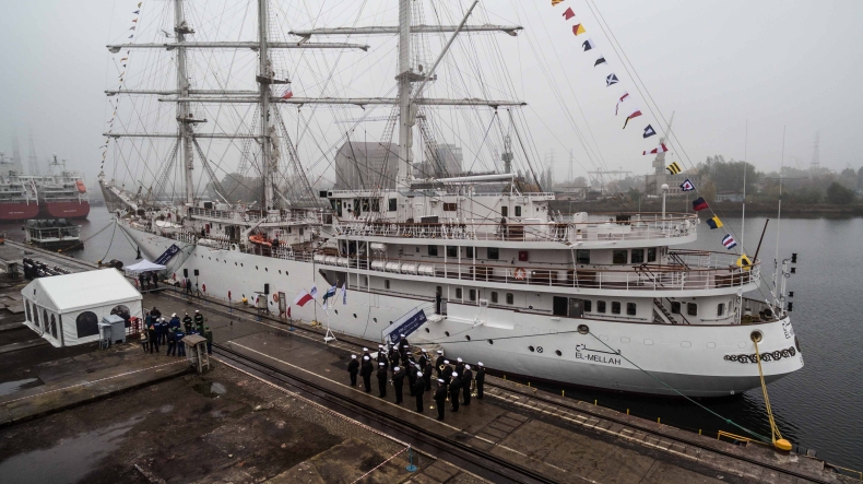 El Mellah gotowy do drogi. Marynarka Wojenna Algierii otrzymała żaglowiec z Polski (foto, wideo) - GospodarkaMorska.pl