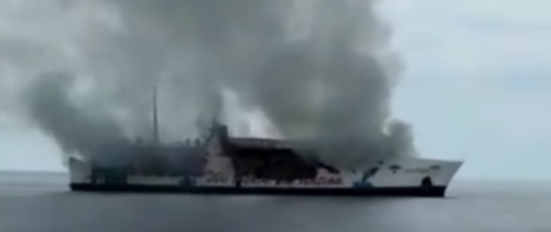 Prom stanął w płomieniach. Widok był dramatyczny (wideo) - GospodarkaMorska.pl