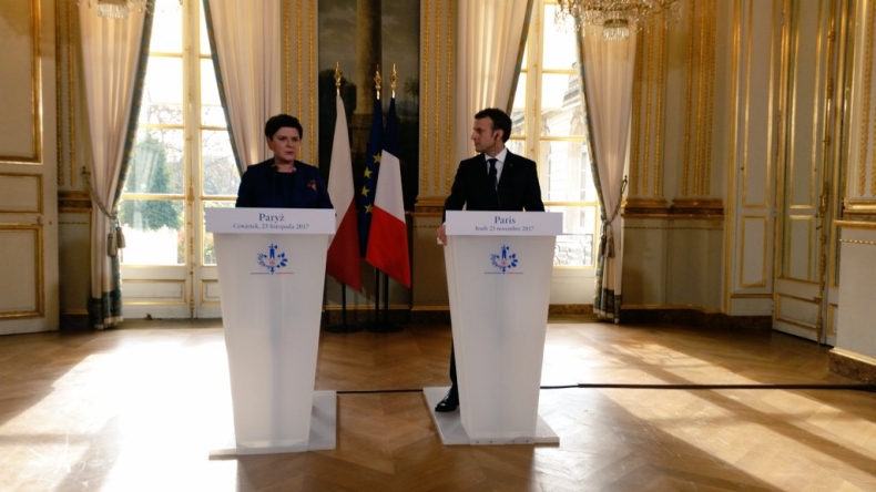 Szydło i Macron m.in. o reformie UE i reformie sądownictwa w Polsce - GospodarkaMorska.pl