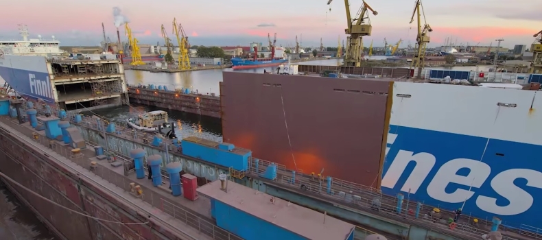 Remontowa wydłuża statki dla Finnlines. Zobacz, jak to się robi w polskiej stoczni (wideo) - GospodarkaMorska.pl