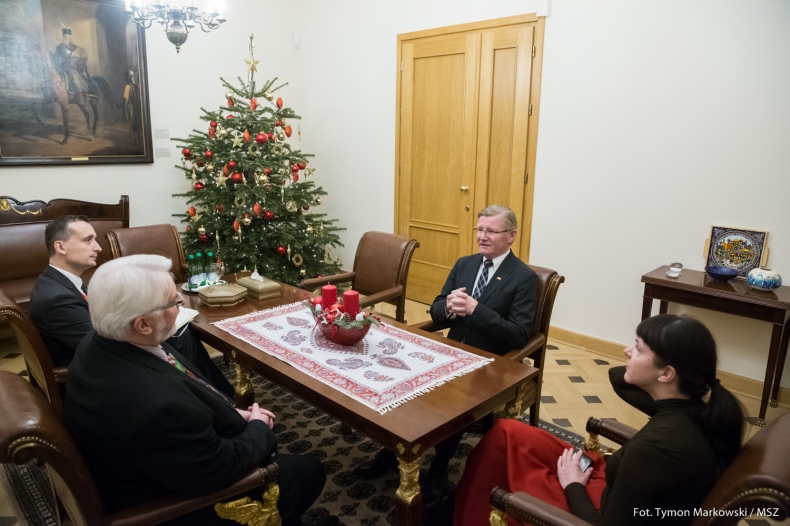 Minister Witold Waszczykowski przyjął ambasadora Królestwa Norwegii w Polsce - GospodarkaMorska.pl