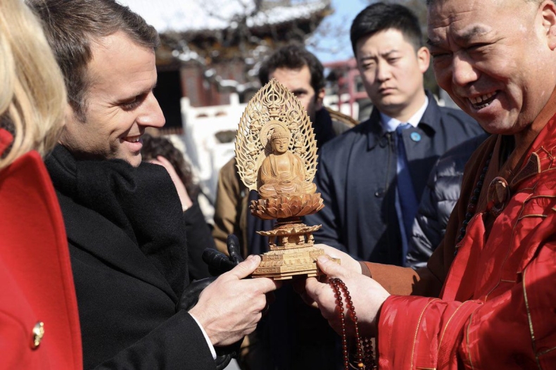 Prezydent Macron za współpracą Chin i UE w ramach inicjatywy Pasa i Szlaku - GospodarkaMorska.pl