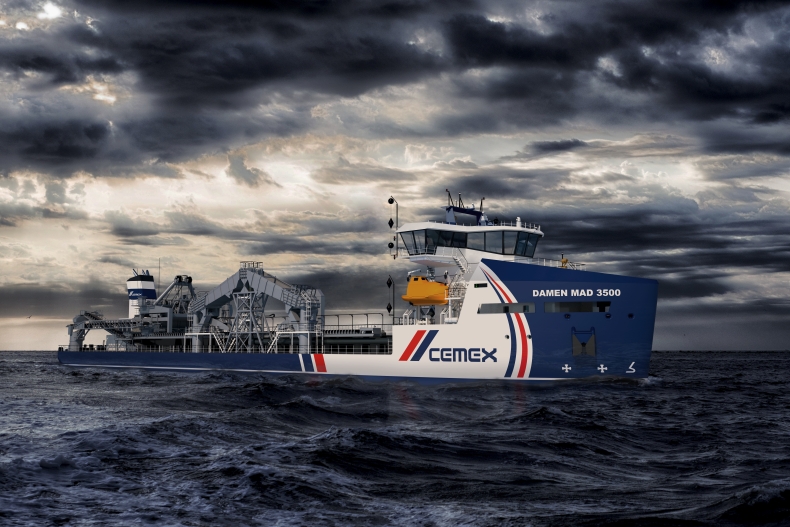 CEMEX UK podpisał kontrakt z Damenem na dostawę pogłębiarki typu MAD 3500 - GospodarkaMorska.pl