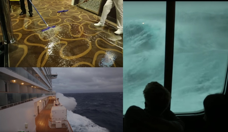 Trzydniowy koszmar na wycieczkowcu. Choroba morska, zalane i zdemolowane pokłady to tylko niektóre „atrakcje” (wideo) - GospodarkaMorska.pl