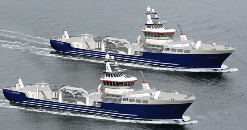 W stoczni CRIST zwodowano nowoczesny statek do przewozu ryb. Trafi  na rynek norweski - GospodarkaMorska.pl