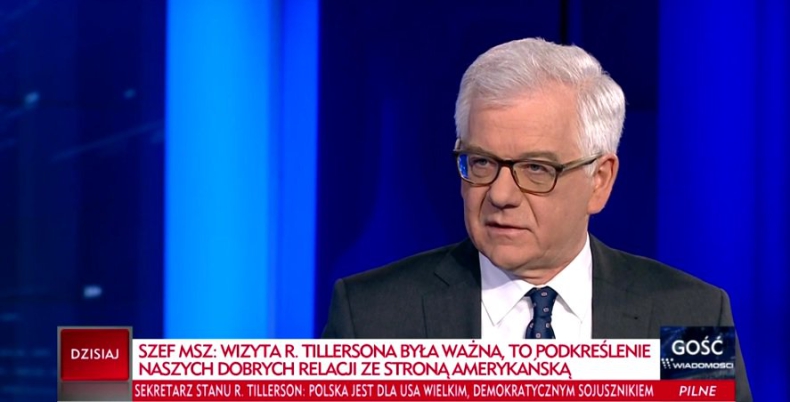 Czaputowicz: Wizyta Tillersona umacnia pozycję Polski wobec UE i Rosji - GospodarkaMorska.pl