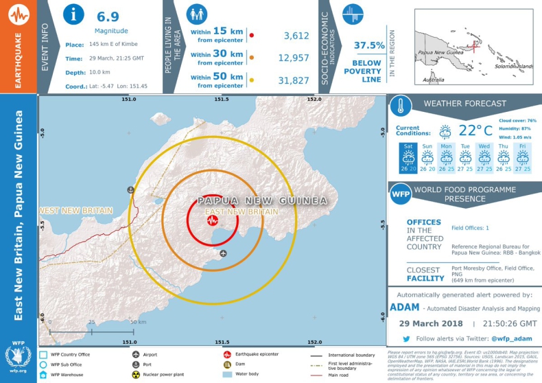 Papua Nowa Gwinea: Trzęsienie ziemi o magnitudzie 6,9 st. - GospodarkaMorska.pl
