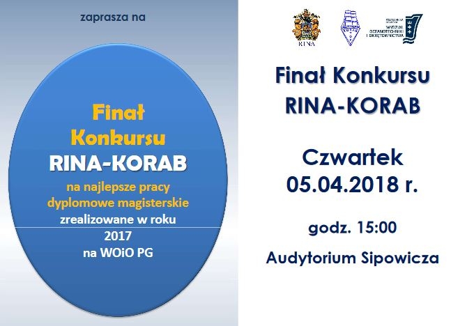 Finał konkursu RINA-KORAB już w czwartek - GospodarkaMorska.pl