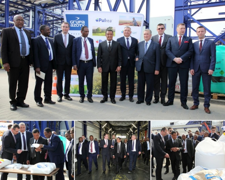 Prezydent Etiopii Mulatu Teshome Wirtu odwiedził Zakłady Azotowe w Puławach - GospodarkaMorska.pl