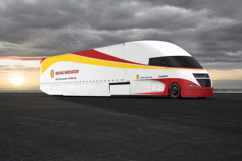 Shell oraz AirFlow Truck Company prezentują ekologiczną i ekonomiczną ciężarówkę Starship - GospodarkaMorska.pl