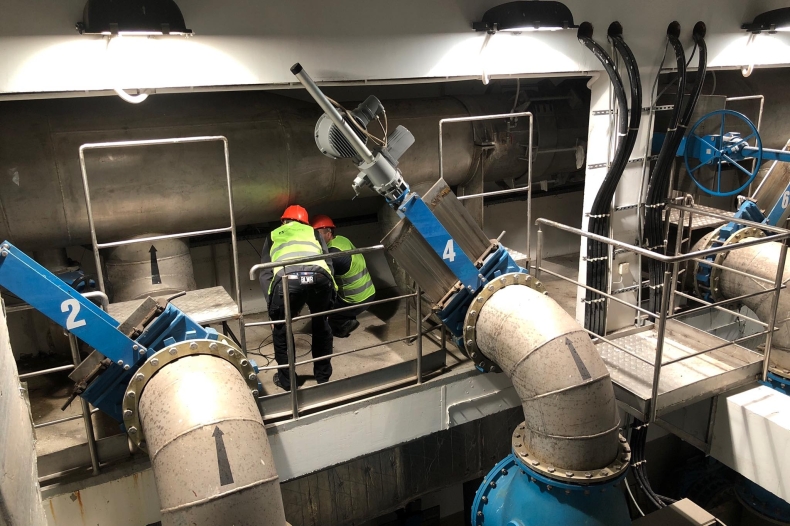 Przepompownia na Ołowiance po awarii - GospodarkaMorska.pl