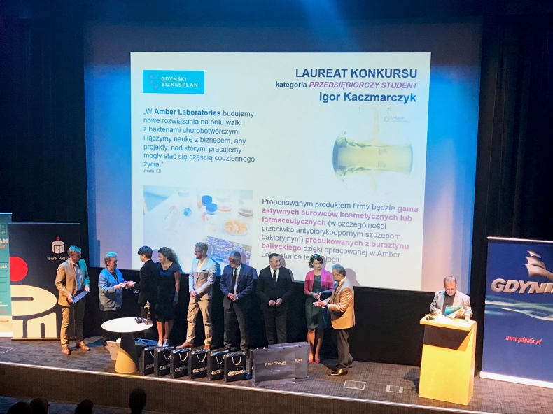 Antybakteryjne ekstrakty z bursztynu wśród zwycięzców Gdyńskiego Biznesplanu - GospodarkaMorska.pl