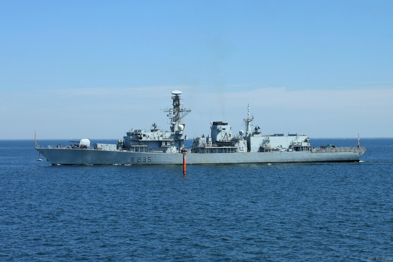 Brytyjska fregata HMS Monmouth w Gdyni (foto) - GospodarkaMorska.pl