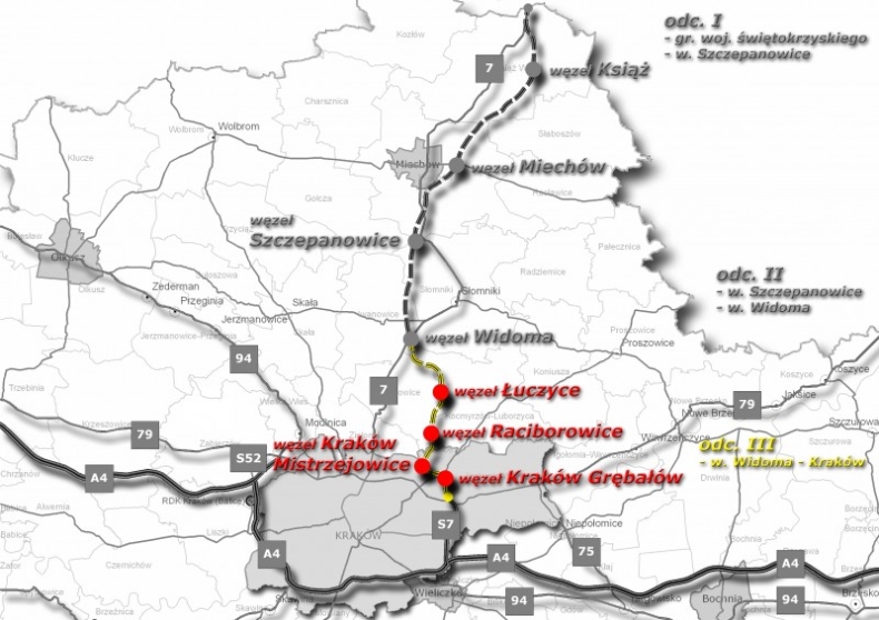 Oferta firmy Polaqua najkorzystniejsza w przetargu na S7 węzeł Widoma-Kraków - GospodarkaMorska.pl