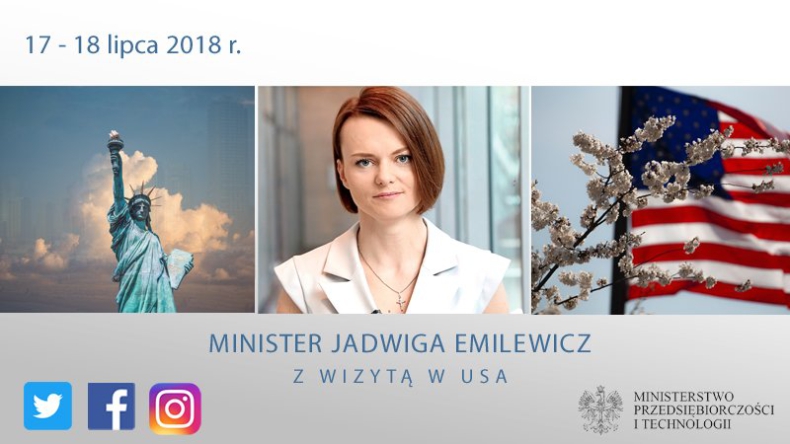 Szefowa MPiT Jadwiga Emilewicz rozpocznie trzydniową wizytę w USA - GospodarkaMorska.pl