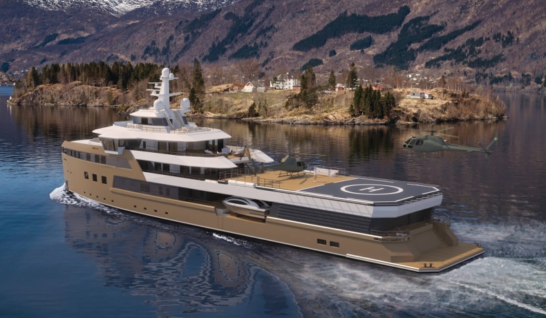 Damen kładzie stępkę pod budowę 77-metrowego jachtu ekspedycyjnego - GospodarkaMorska.pl