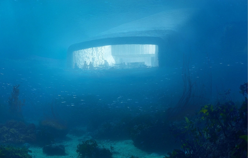 Pierwsza w Europie podwodna restauracja powstaje w Norwegii (foto) - GospodarkaMorska.pl