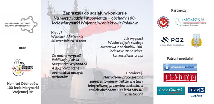 Konkurs fotograficzny „Na morzu, lądzie i w powietrzu – obchody 100-lecia Marynarki Wojennej w obiektywie Polaków” - GospodarkaMorska.pl