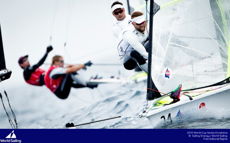 PŚ w żeglarstwie: Przybytek i Kołodziński znów na drugiej pozycji - GospodarkaMorska.pl