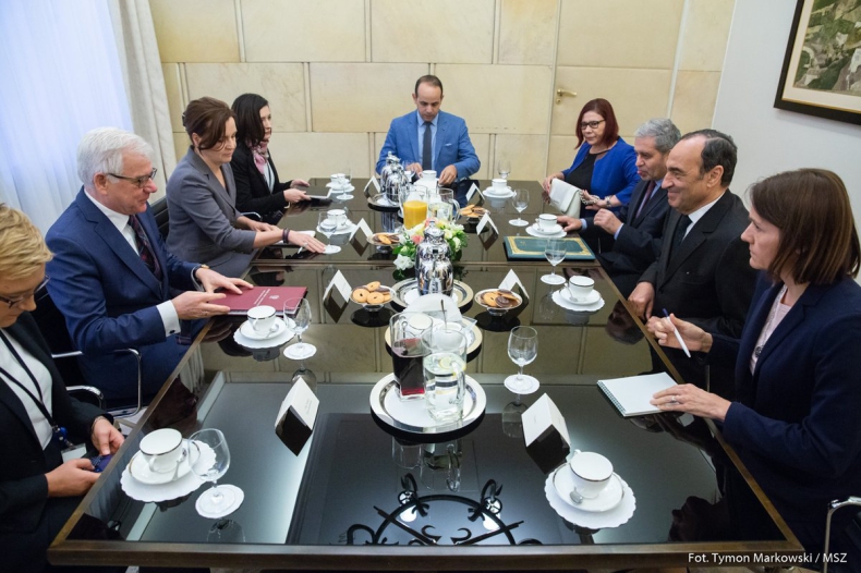 Minister Czaputowicz spotkał się z przewodniczącym Izby Reprezentantów Maroka Habibem El Malkim - GospodarkaMorska.pl