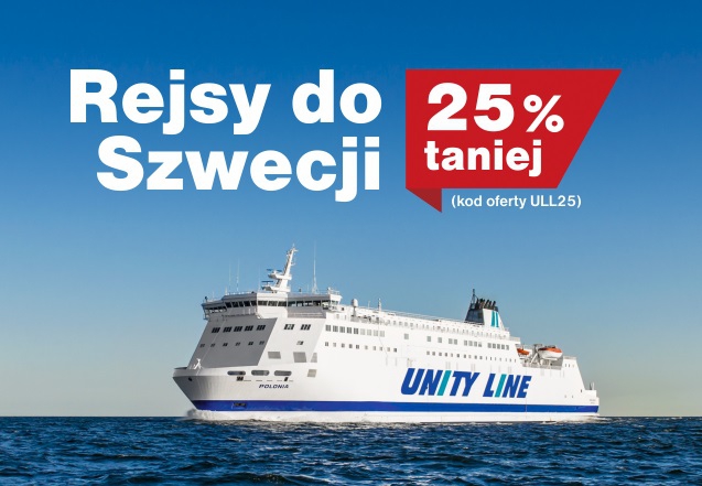 Teraz taniej do Szwecji. 25% rabatu od Unity Line - GospodarkaMorska.pl