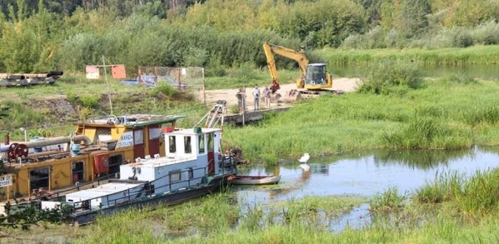 Ostrołęka: Koniec pierwszego etapu prac w porcie nad Narwią - GospodarkaMorska.pl