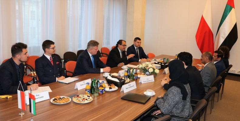Minister Rozwoju Infrastruktury Zjednoczonych Emiratów Arabskich z wizytą w MGMiŻŚ - GospodarkaMorska.pl