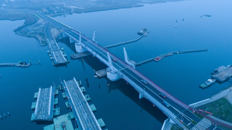 Gdańsk - nowy most na Wyspę Sobieszewską otwarty [foto,wideo] - GospodarkaMorska.pl