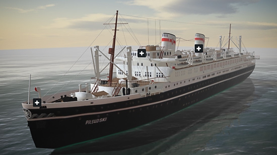 Fundacja Koncept Kultura wirtualnie rekonstruuje statek MS Piłsudski - GospodarkaMorska.pl