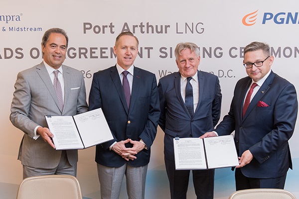 PGNiG zawarło wiążącą umową długoterminową na dostawy gazu skroplonego z firmą Port Arthur LNG - GospodarkaMorska.pl