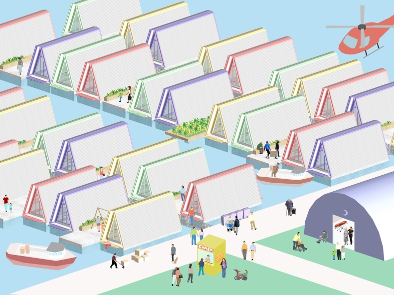 Pływające domy ratunkiem dla ofiar trzęsienia ziemi? (foto) - GospodarkaMorska.pl