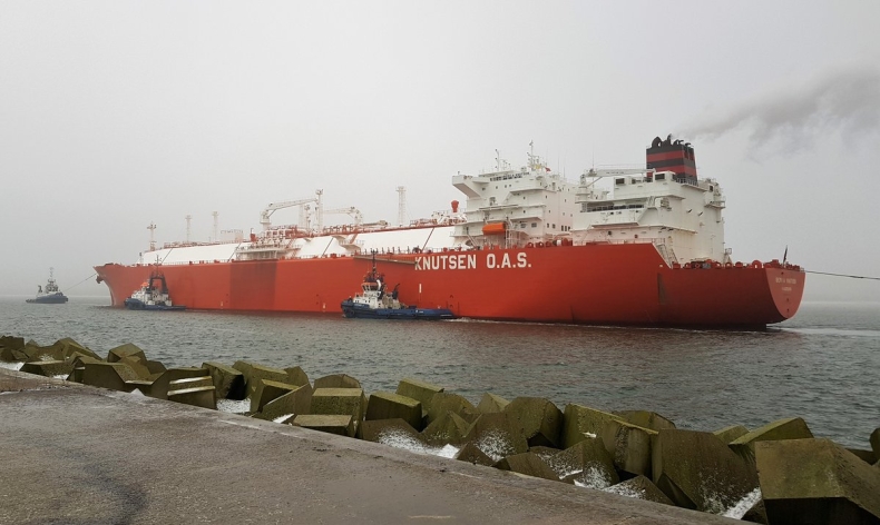 50. dostawa skroplonego gazu ziemnego LNG do terminalu w Świnoujściu (foto) - GospodarkaMorska.pl