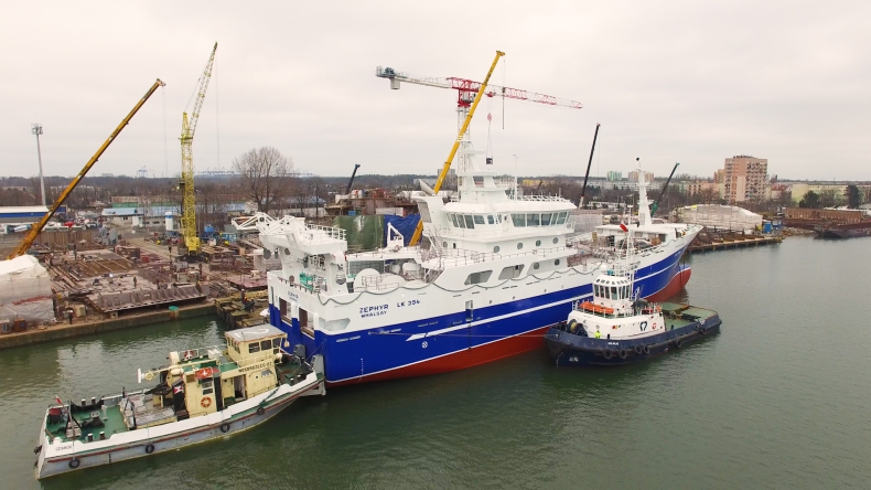 Statek rybacki Zephyr ze stoczni Marine Projects Ltd. wypłynął z Gdańska do Norwegii (foto, wideo) - GospodarkaMorska.pl