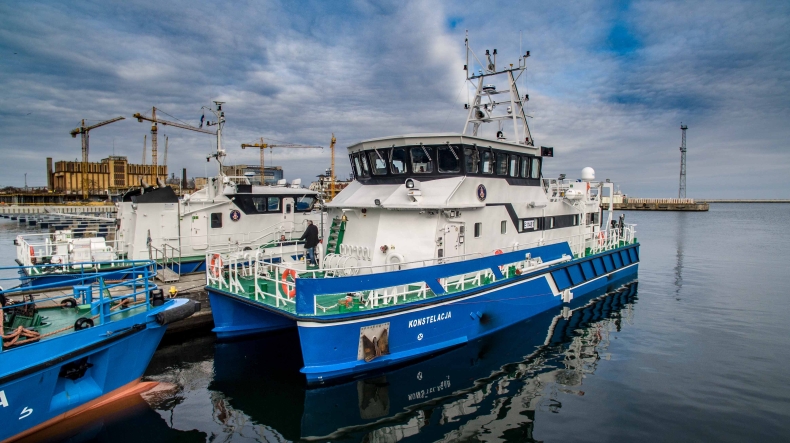 Urząd Morski w Gdyni ma nowy statek. Konstelacja wykona m.in. pomiary hydrograficzne (foto, wideo) - GospodarkaMorska.pl