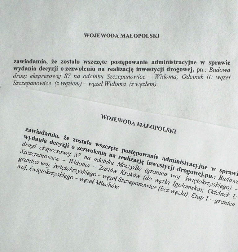 Wojewoda małopolski wszczął postępowanie ws. ZRID dla dwóch odcinków S7 - GospodarkaMorska.pl