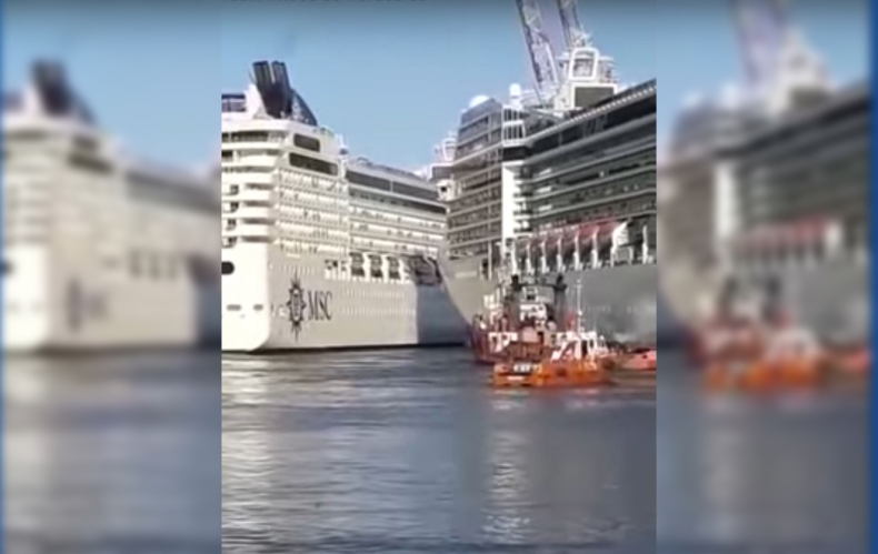 Zobacz zderzenie olbrzymich wycieczkowców w Buenos Aires (wideo) - GospodarkaMorska.pl