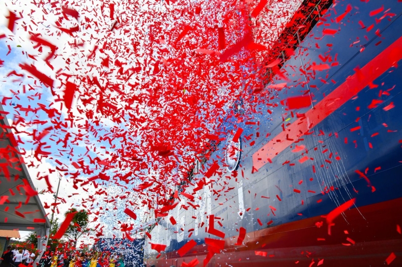 CMA CGM ochrzciła nowy kontenerowiec przeznaczony na Antyle - GospodarkaMorska.pl