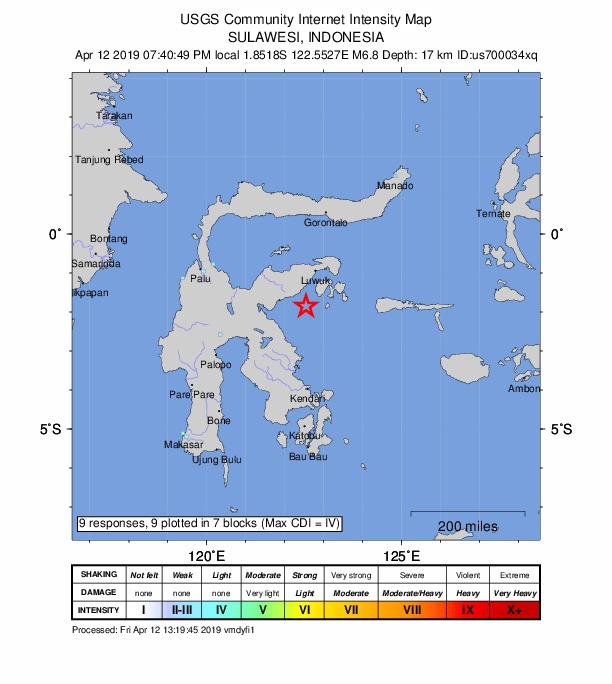 Indonezja: Wycofano ostrzeżenie o tsunami po trzęsieniu ziemi na Celebes - GospodarkaMorska.pl