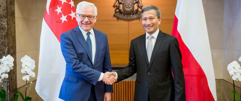 Minister Czaputowicz z wizytą w Singapurze - GospodarkaMorska.pl