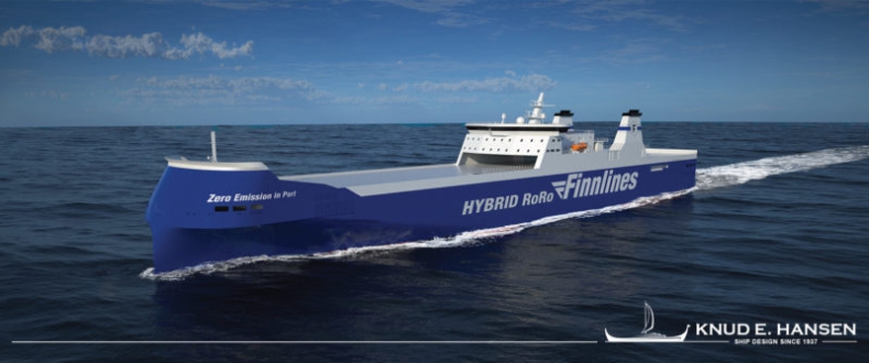 Knud E. Hansen zaprojektuje hybrydowe statki ro-ro dla Finnlines - GospodarkaMorska.pl