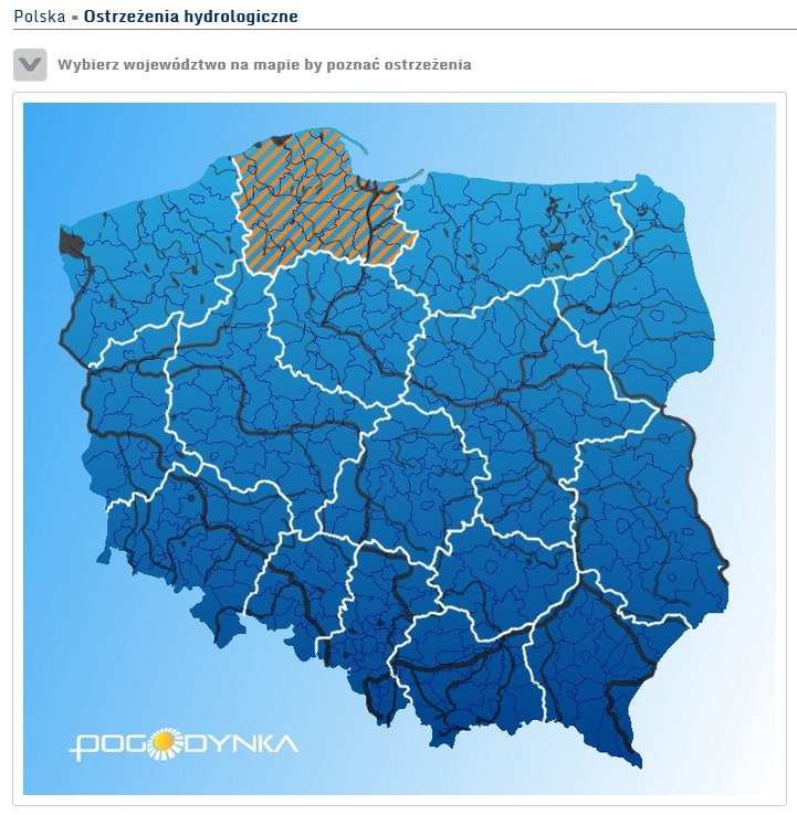 IMGW: Ostrzeżenia na Pomorzu ze względu na wzrost poziomu wody w Wiśle - GospodarkaMorska.pl