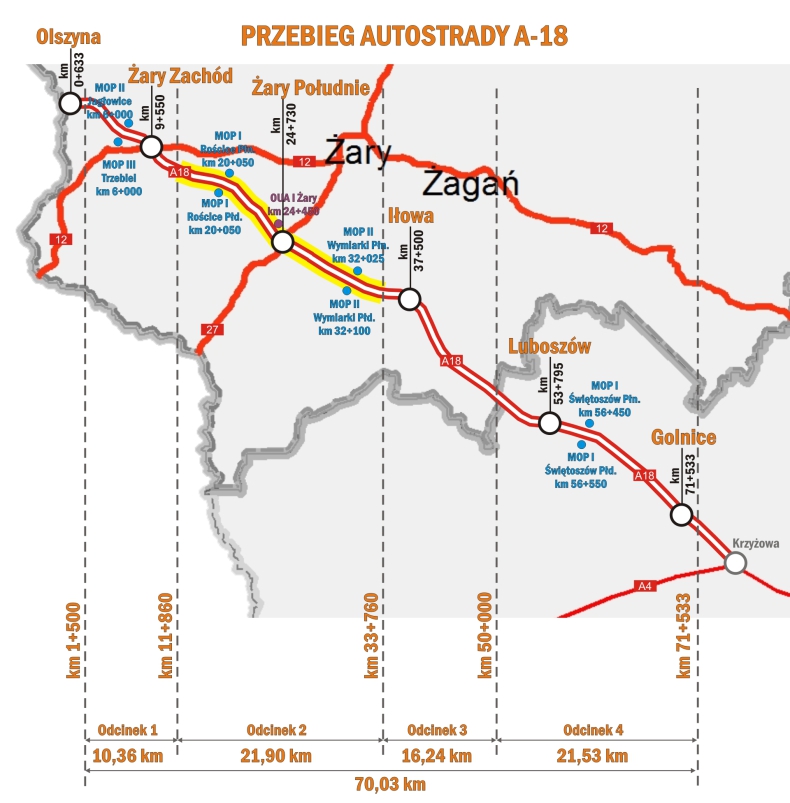GDDKiA ogłosiła ponowny przetarg na przebudowę trasy A18 - GospodarkaMorska.pl