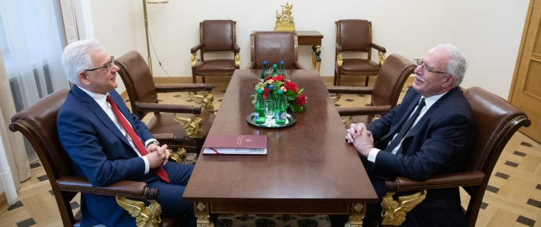 Wizyta ministra spraw zagranicznych Palestyny w Warszawie - GospodarkaMorska.pl