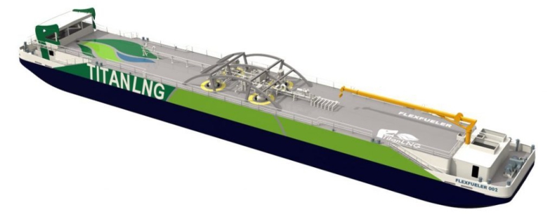 Jednostka Titan LNG przeprowadziła pierwsze bunkrowanie - GospodarkaMorska.pl