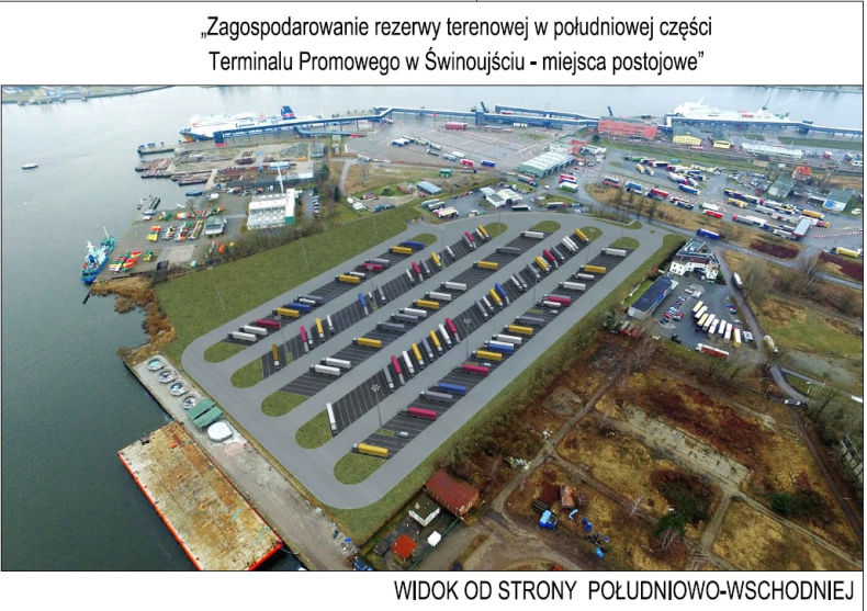 Terminal promowy w Świnoujściu będzie miał nowy parking dla ciężarówek - GospodarkaMorska.pl
