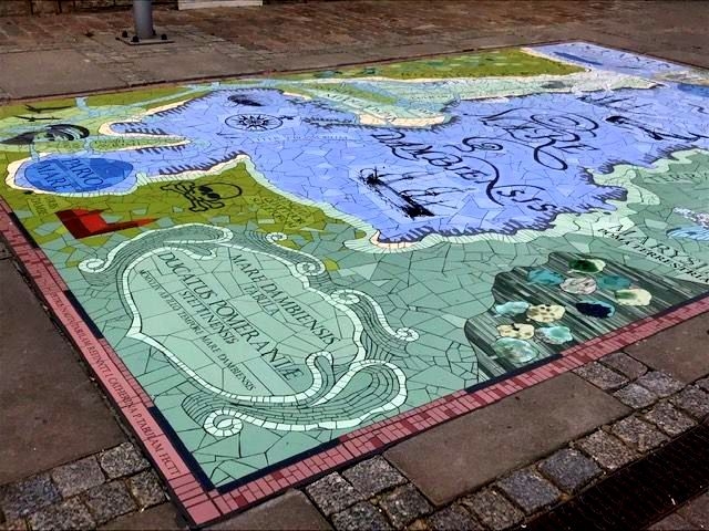 Mapa Mare Dambiensis już na Bulwarze Piastowskim w Szczecinie - GospodarkaMorska.pl