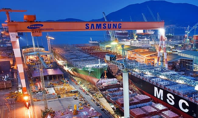 Samsung Heavy Industries przedstawiło pierwszy w Korei system akumulatorów litowo-jonowych - GospodarkaMorska.pl